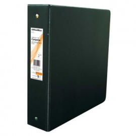 CARPETA BASICA CARTA NEGRA 2" HERRAJE EN O OFFICEMAX®