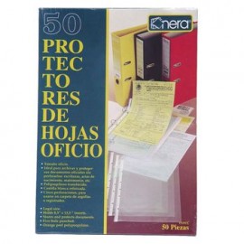 PROTECTOR DE HOJAS OFICIO KINERA 50