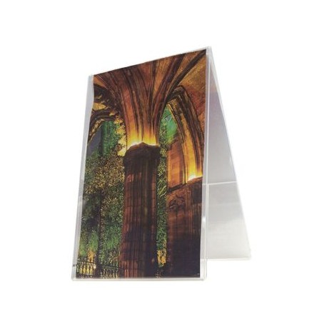 Portaletrero De Acrílico Doble Vertical 4X6 Pulgadas Omx